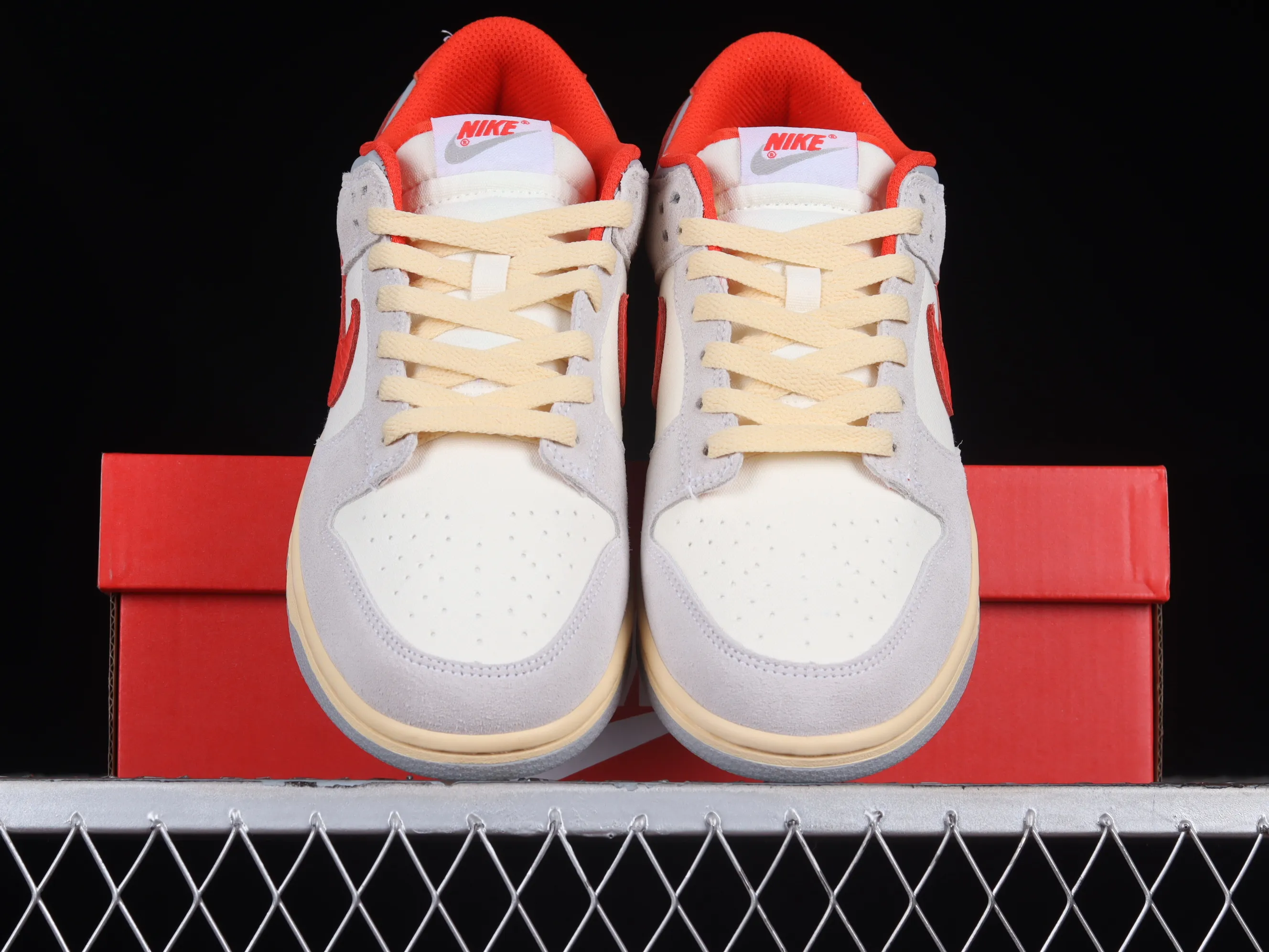 All categories Nk SB Dunk series Nk SB Dunk Low low-top sneakers Nk Dunk Low 85 "Athletic Department" 1st year gray and red color SB low-top sports and leisure sneakers FJ5429-133